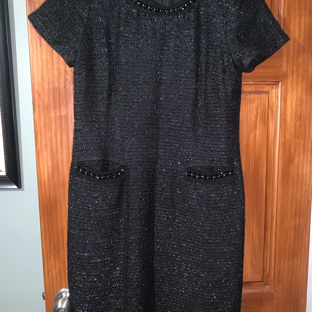 Talbots Black Tweed Dress
